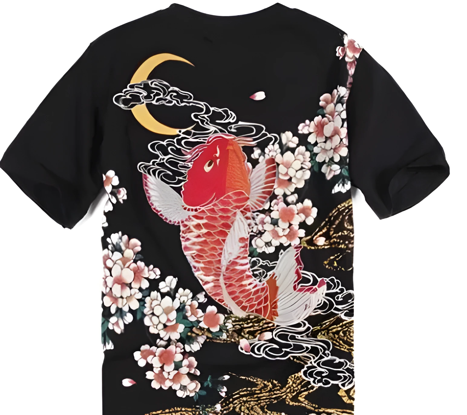 Black embroidered cotton t-shirt for casual wear available in sizes L M XL XXL
