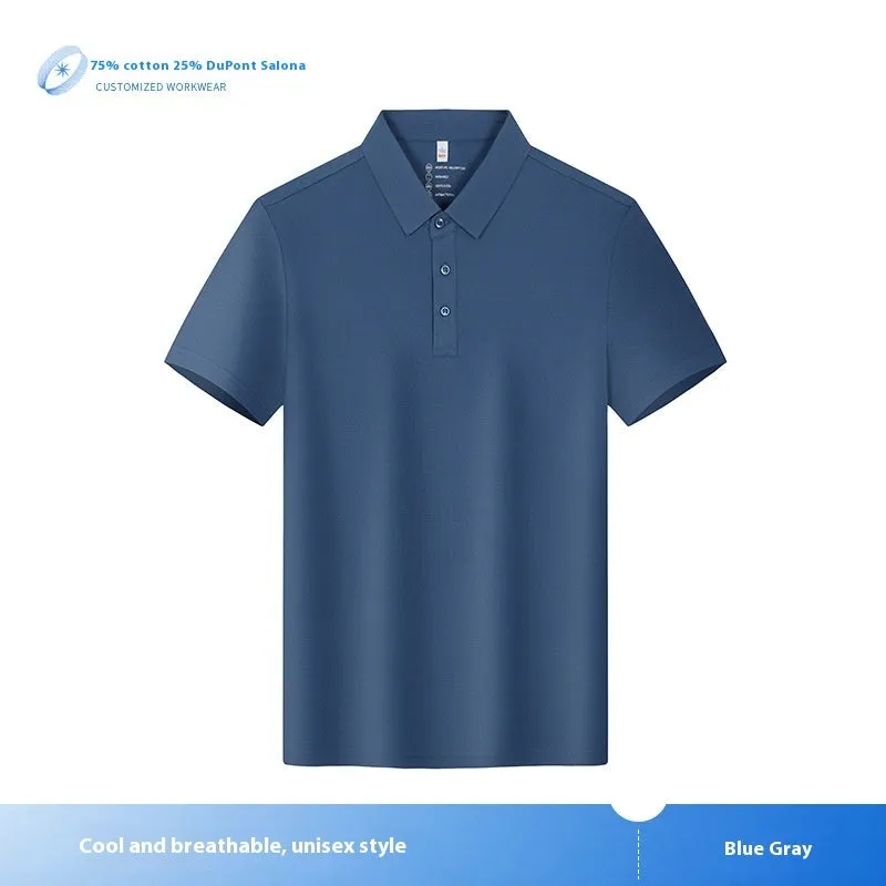 Customised cultural shirt in combed cotton with flocking detail, solid colour, short sleeves, regular fit, available in multiple colours