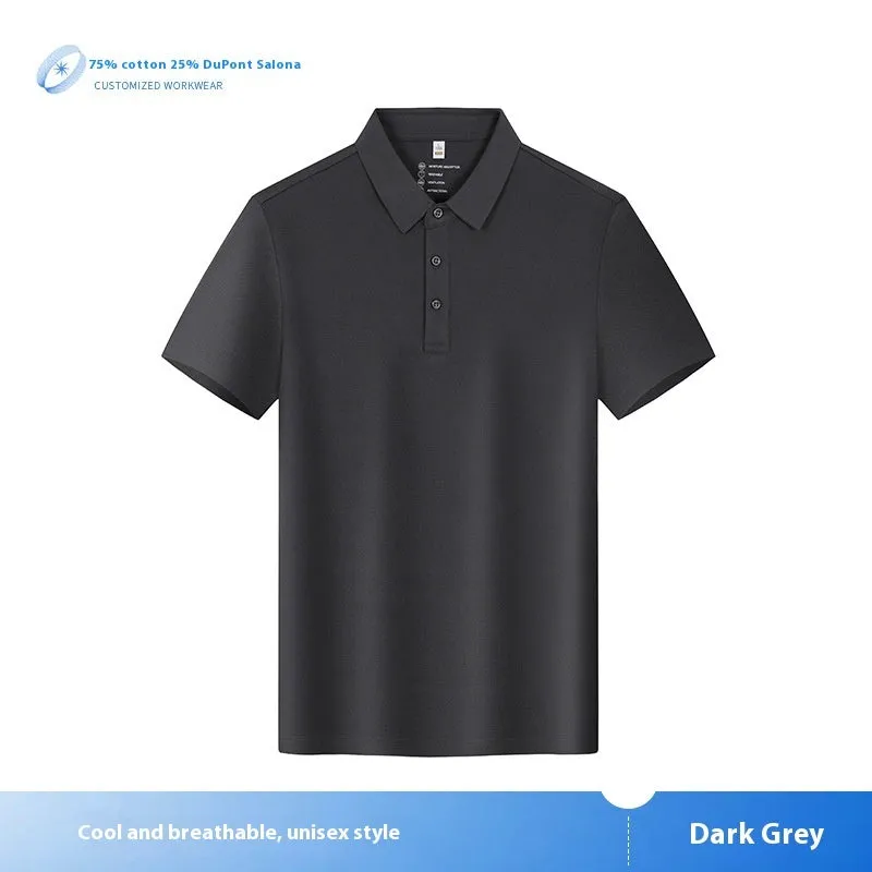 Customised cultural shirt in combed cotton with flocking detail, solid colour, short sleeves, regular fit, available in multiple colours