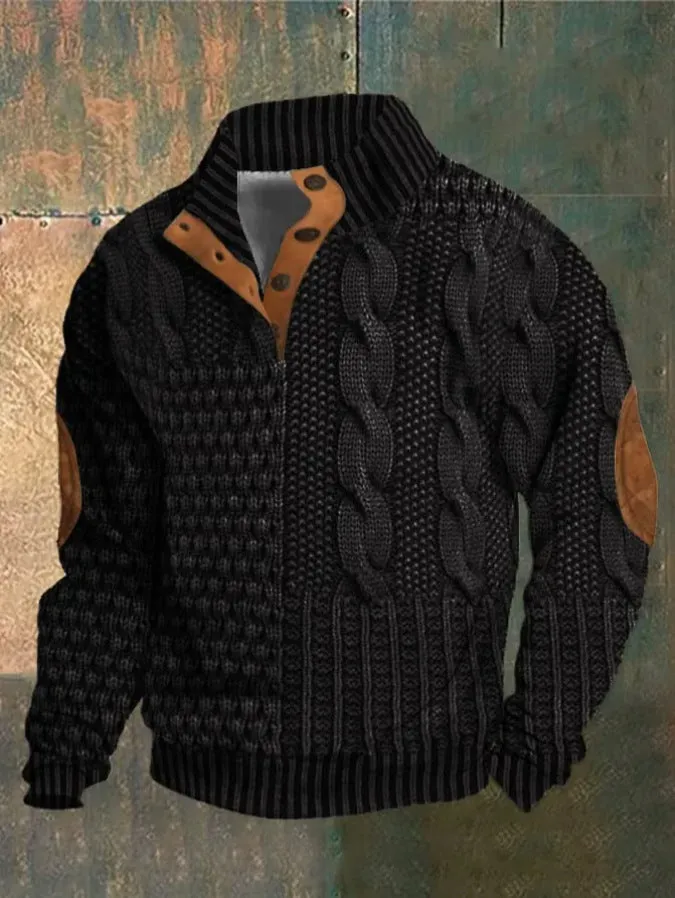 3D Digital Series printed sweatshirt with Christmas pattern on polyester fibre, loose fit, long sleeves, patch pocket