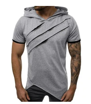 Fitness top with pleated short sleeves in army green, modal polyester blend, front view