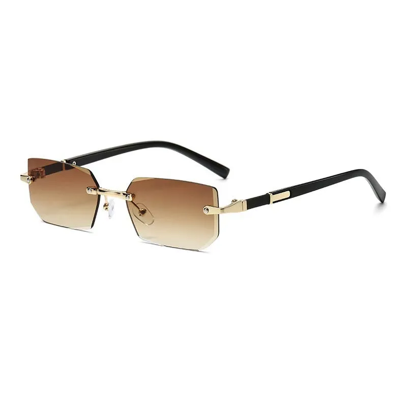 Frameless water drop sunglasses in transparent colour for driving and outdoor sports