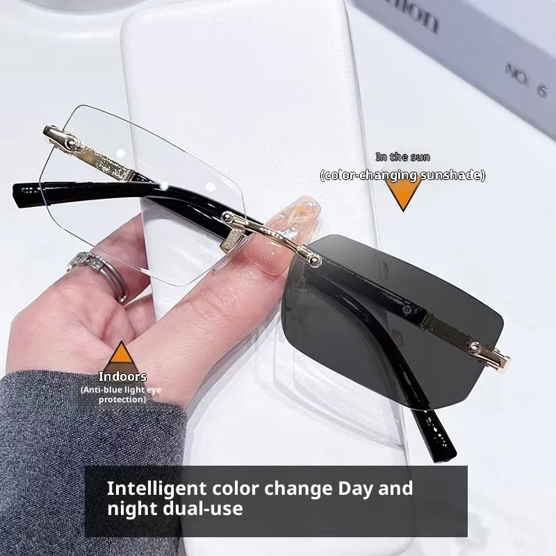 Frameless water drop sunglasses in transparent colour for driving and outdoor sports
