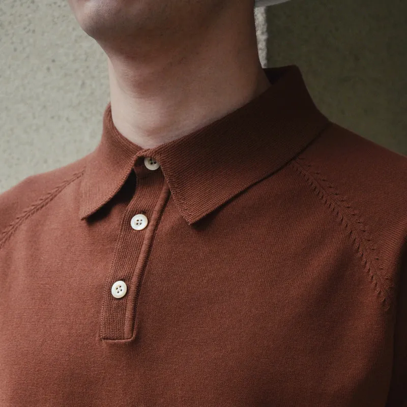 Retro slim fit cotton short-sleeved T-shirt in solid colour options