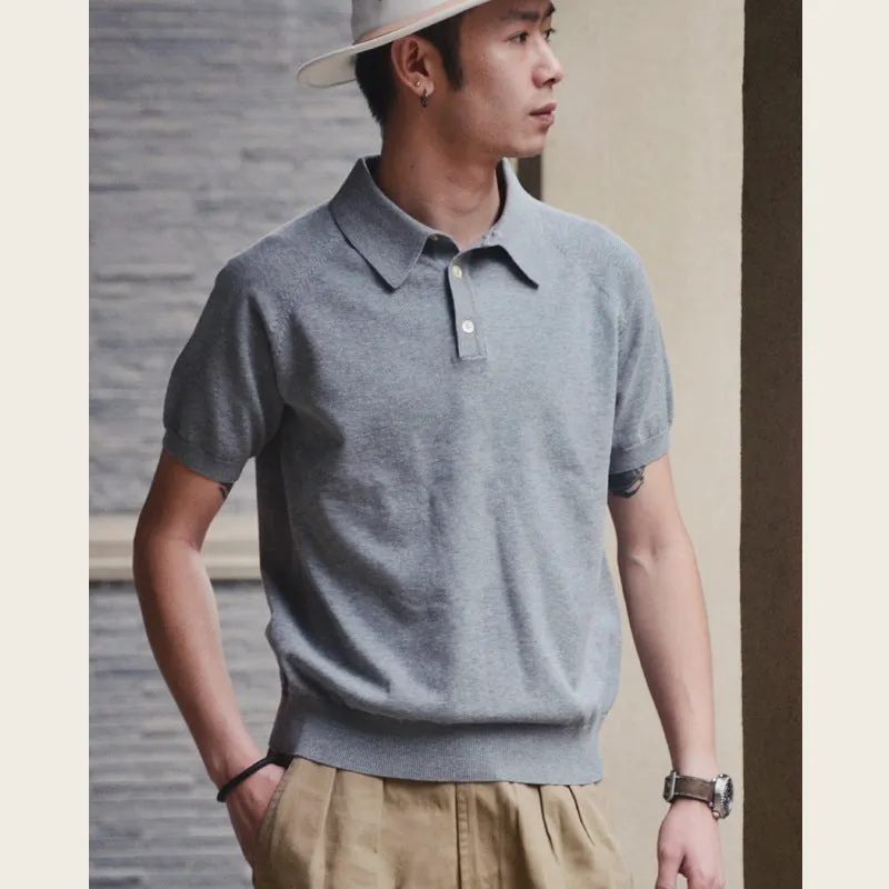 Retro slim fit cotton short-sleeved T-shirt in solid colour options