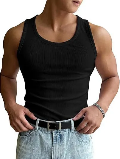 Men's tight fit round neck workout T-shirt in polyester with wool lining, shown in multiple colours.