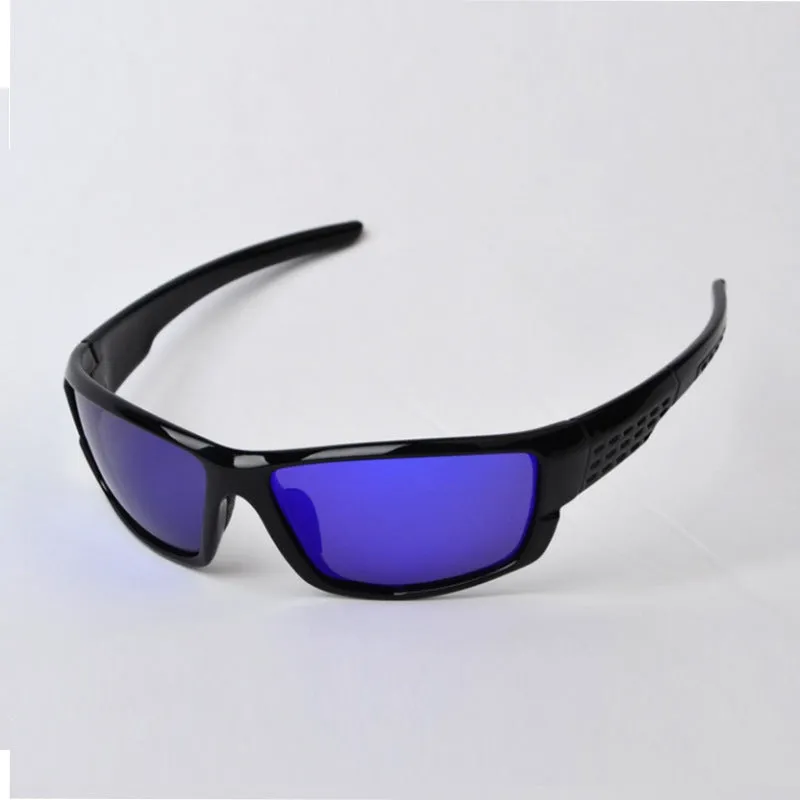 Men's polarized sports cycling sunglasses with UV400 TAC lens and resin frame colour options A B C D model 5102