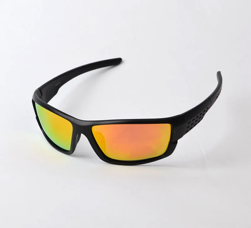 Men's polarized sports cycling sunglasses with UV400 TAC lens and resin frame colour options A B C D model 5102