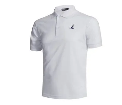 Men's outdoor sport fishing polo shirt in quick-dry fabric, shown in black, sizes M to XXL available