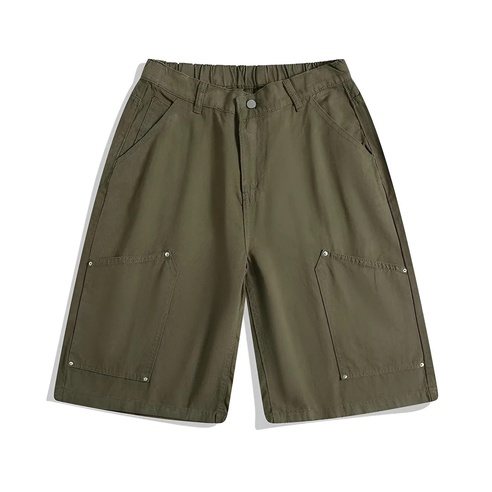 Women's wide-leg cropped pants in micro-elastic fabric showing apricot, red, and army green colour options