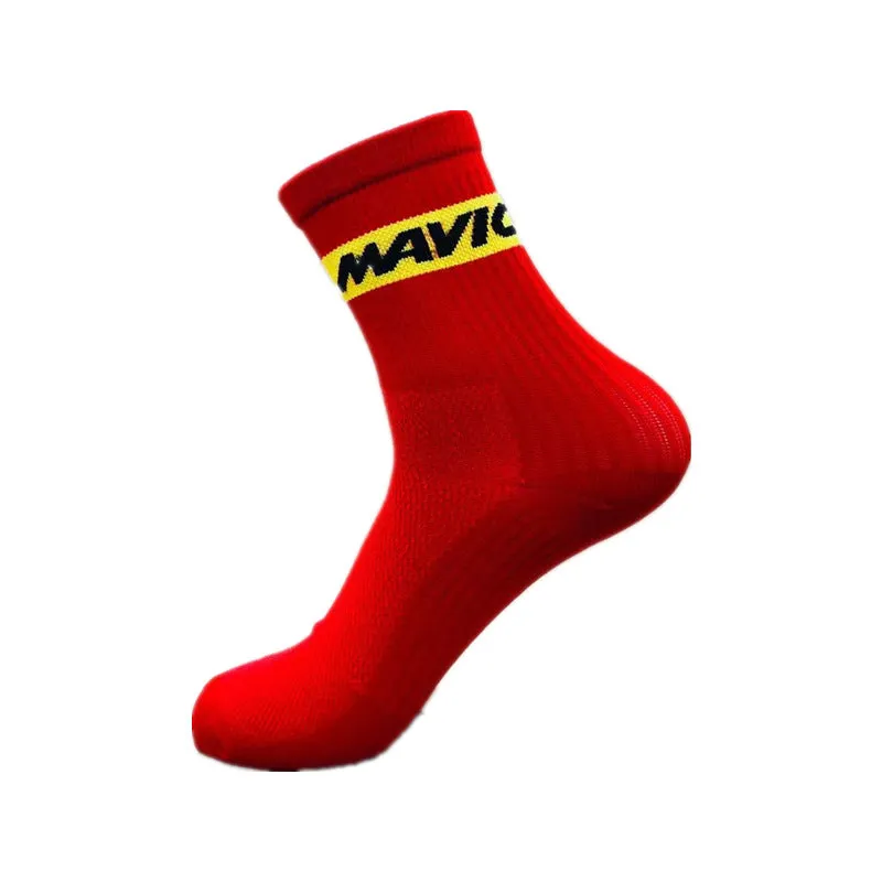Pair of nylon outdoor cycling socks for men and women in five colours one size free size