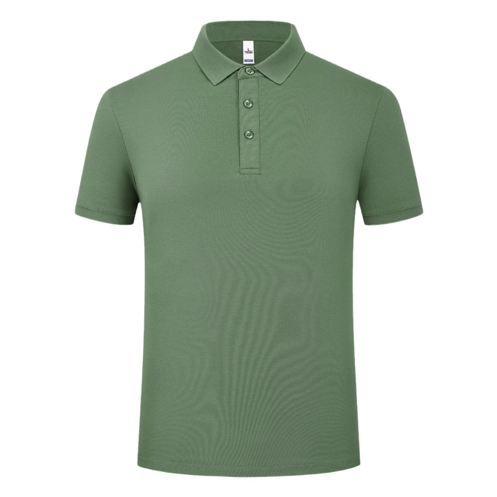 High-end workwear polo shirt in solid colour cotton-polyester blend short sleeve summer regular fit pullover