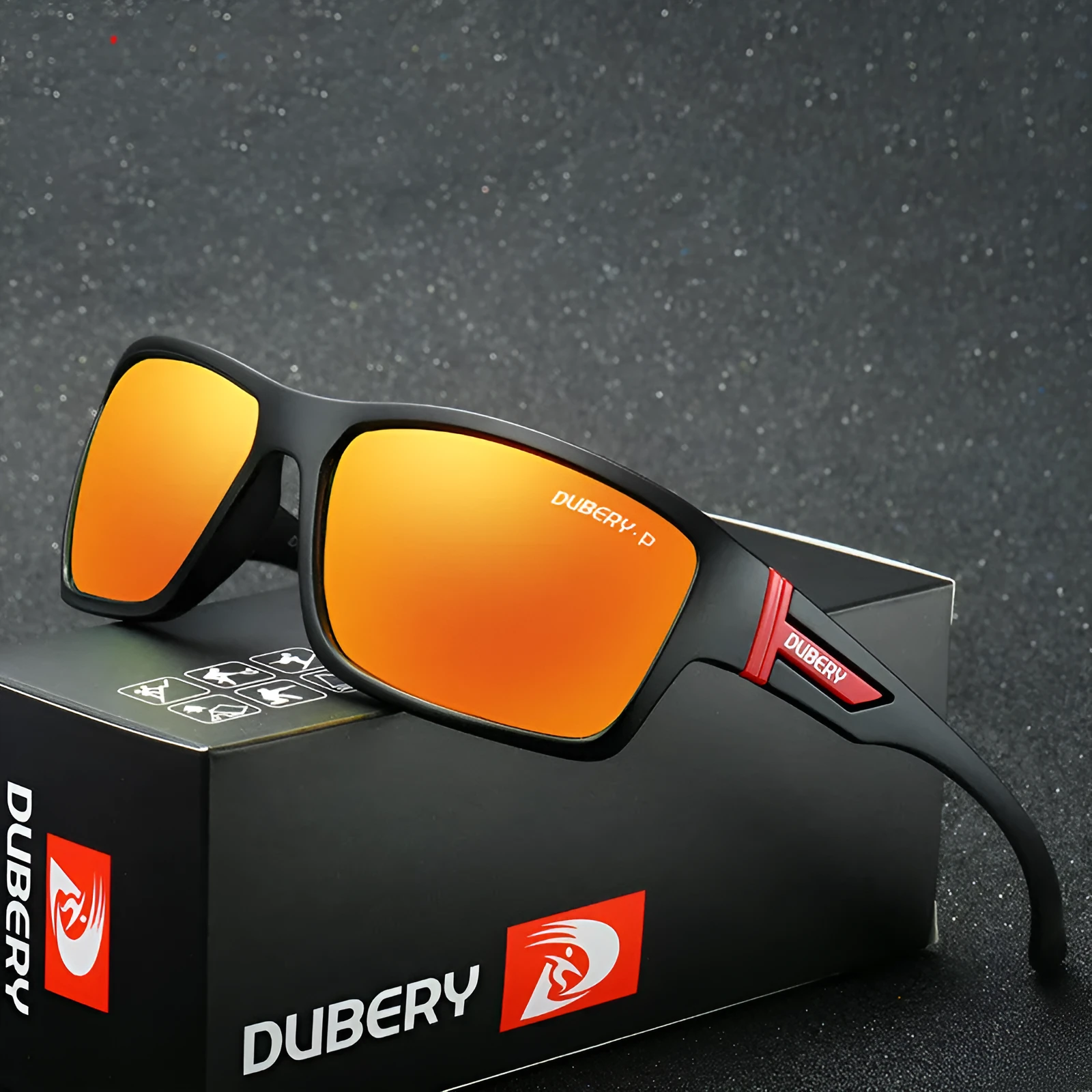 Sports cycling polarized sunglasses for men and women, resin lens outdoor fishing goggles, colour NO1
