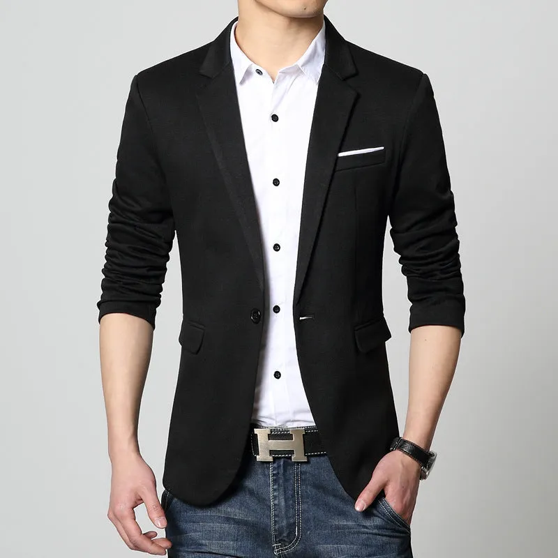 Slim fit best man dress top coat jacket in black with patch pockets, formal wear