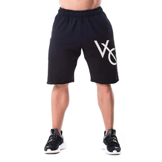 Men's Sports Fitness Running Five-point Pants Casual Cotton Blend Shorts for Adult Male in Black Light Grey with Adjustable Waist and Loose Fit for Spring Summer Autumn Winter Suitable for Running and Sports Leisure Activities M to XXL Sizes Available