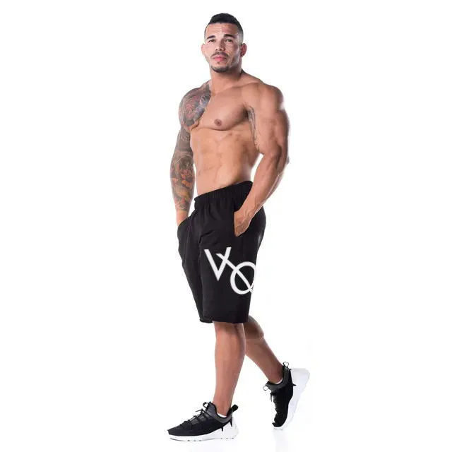 Men's Sports Fitness Running Five-point Pants Casual Cotton Blend Shorts for Adult Male in Black Light Grey with Adjustable Waist and Loose Fit for Spring Summer Autumn Winter Suitable for Running and Sports Leisure Activities M to XXL Sizes Available