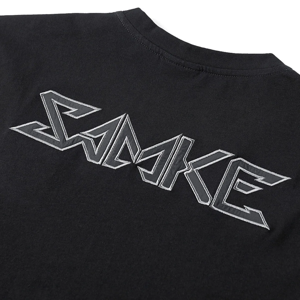 Men's cotton solid colour black short sleeve t-shirt on model, summer casual top