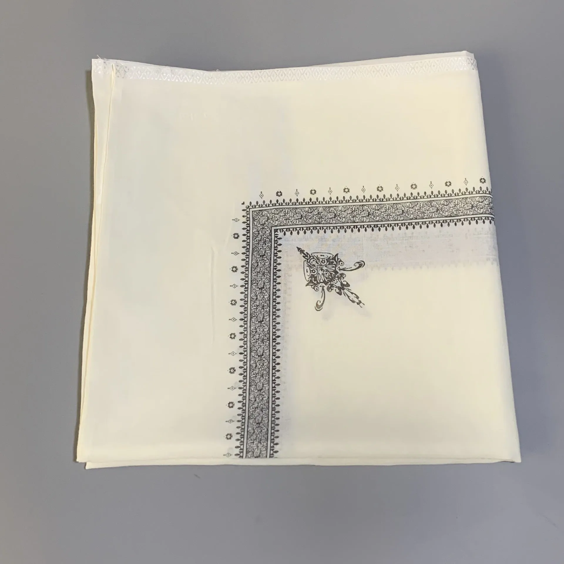 Printed square polyester scarf in six colour options measuring 138cm x 138cm