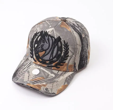 Letter embroidery graffiti baseball cap unisex cotton dome crown sun protection hat in brown