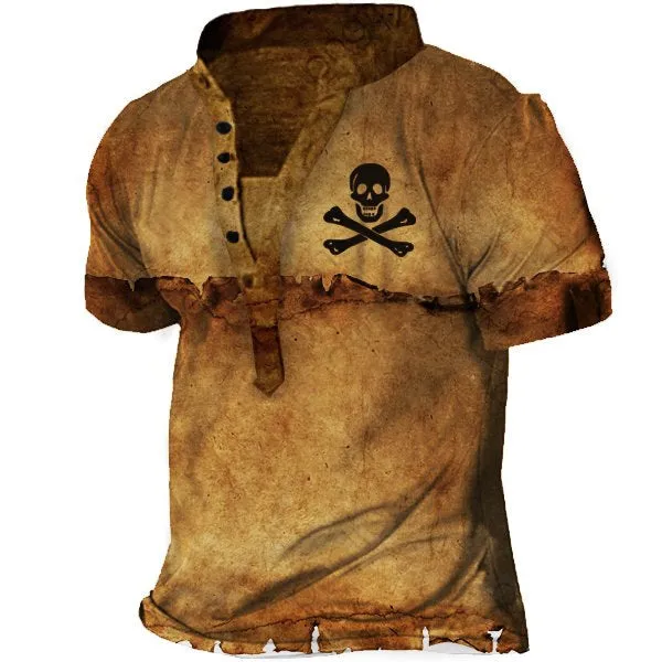 Men's casual round neck long sleeve printed t-shirt in 90% polyester fibre, size S to 4XL