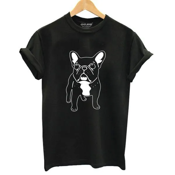 100% cotton loose fit print t-shirt in black with short sleeves and round neck