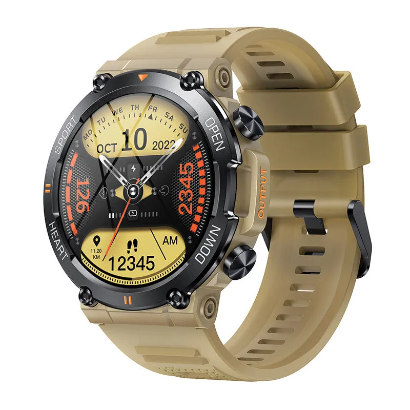 NEKTOM K56pro smartwatch with 1.39-inch IPS screen and silicone strap in black