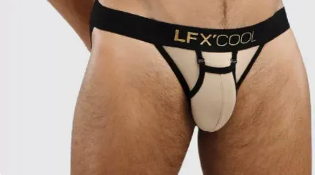 Light luxury low waist men's underwear in matte gold with double fly
