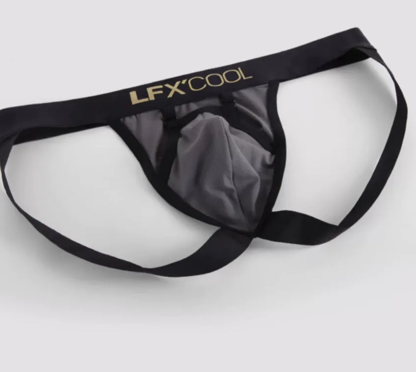 Light luxury low waist men's underwear in matte gold with double fly