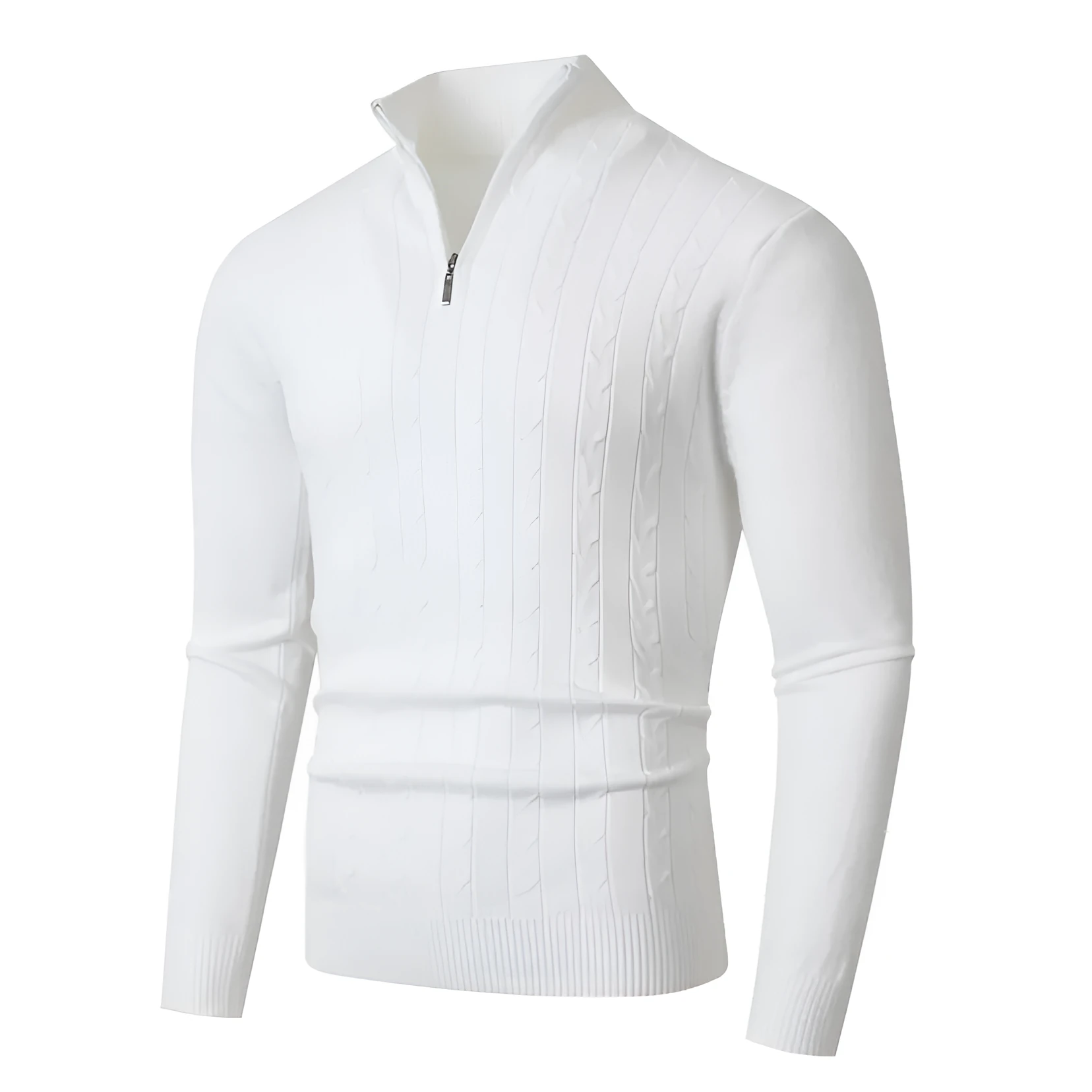 Men's casual knit sweater in loose pullover style, available in caramel colour, made from modal spandex blend