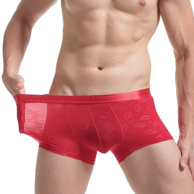 Nylon breathable sweat-absorbent boxer pants for men mid waist available in multiple colours