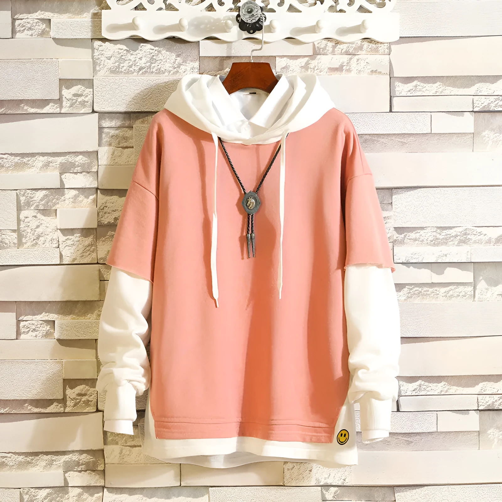Casual hoodie sport coat in cotton blend 52% cotton, matching colours leisure wear, available in various sizes