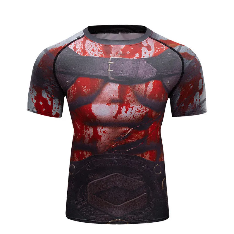 New Style Gym Clothes Men's Short-sleeved Sportswear for Running Fitness Bodybuilding Cycling Hiking and Sports Trends in Multiple Colours and Styles Sizes M to XXL Asian Fit