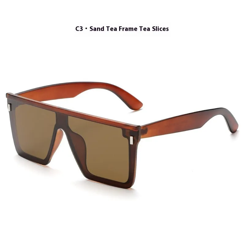 Polarised sun-resistant sunglasses with sand black frame and gray lenses for driving and outdoor use