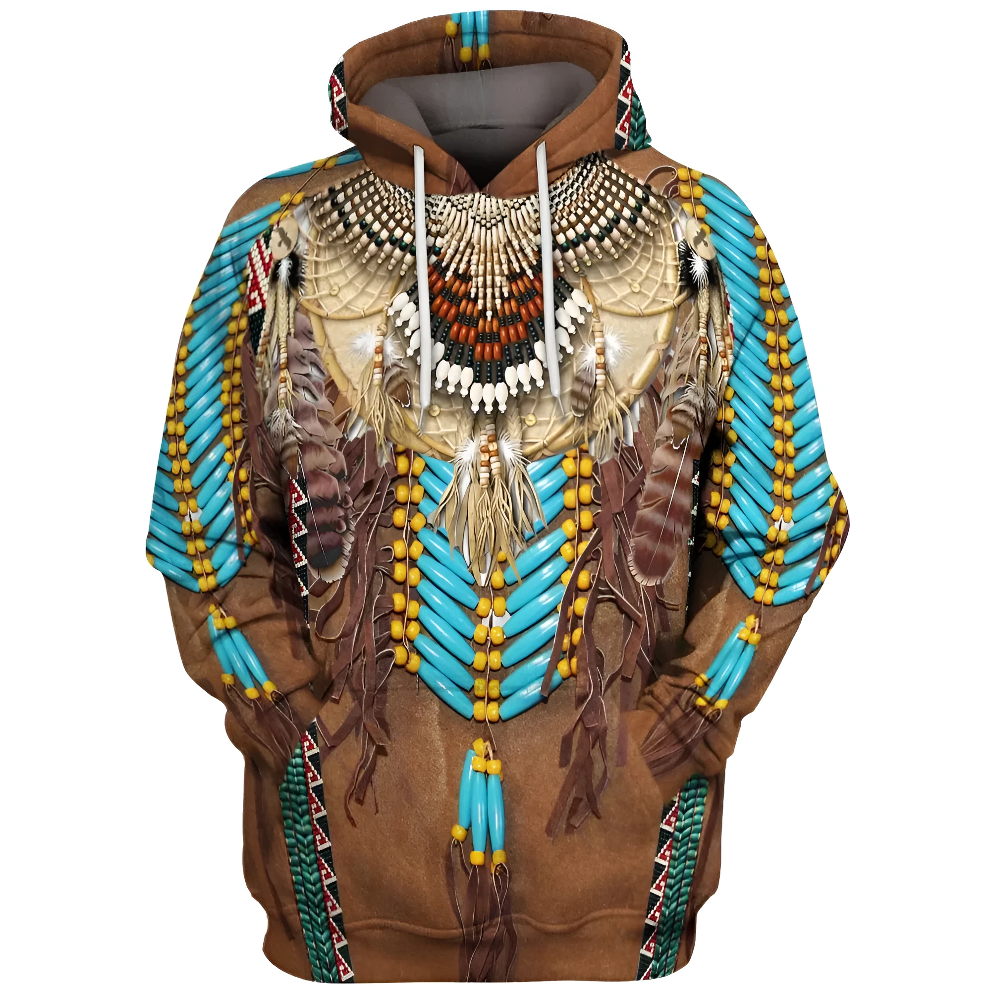 Men's hooded sweatshirt with digital 3D print in polyester fibre, loose fit, available in multiple colours and sizes