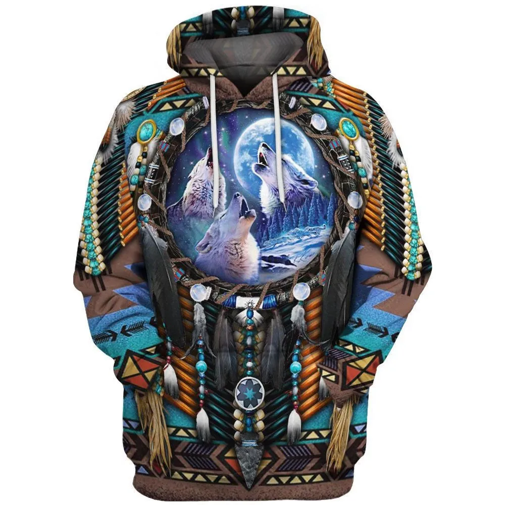 Men's hooded sweatshirt with digital 3D print in polyester fibre, loose fit, available in multiple colours and sizes