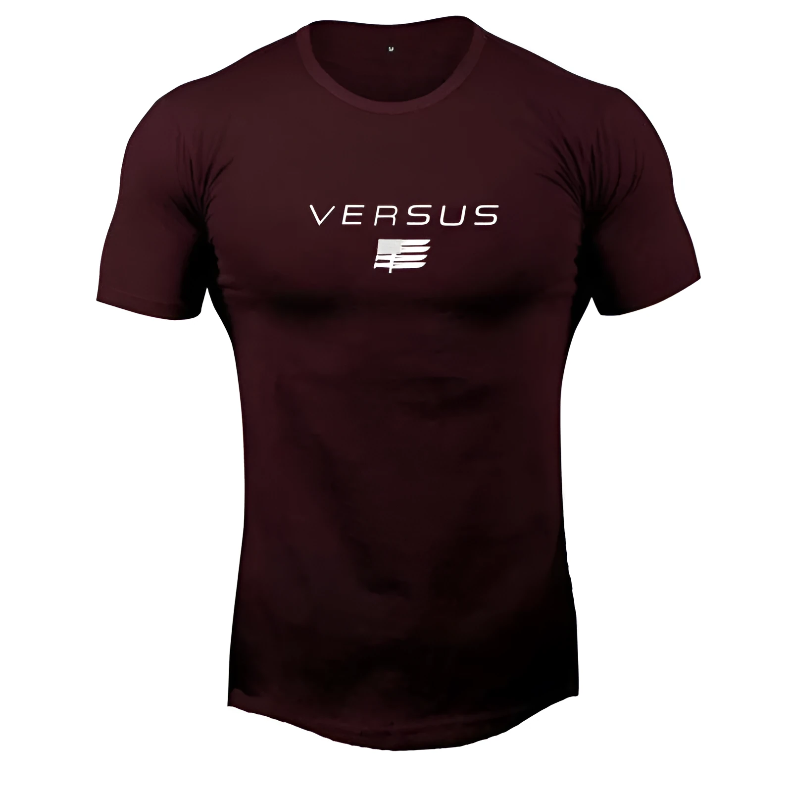 Cotton bodybuilding T-shirt in Asian size loose fit gym training casual top