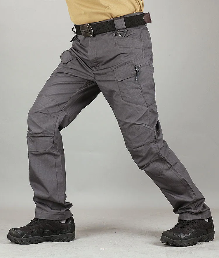 Men's training pants special service trousers in khaki for hiking and camping