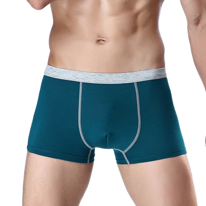 Cotton men's boxer briefs multipack in black, navy blue, and red, sizes 3XL to 7XL