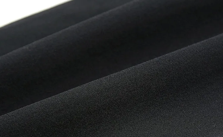 Men's slim cropped sweatpants in black with elasticated waist and relaxed fit, available in multiple sizes up to 5XL