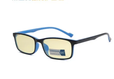 Unisex Blu-ray glasses with vintage plastic frame, PC lenses, reed colour, UV400 protection