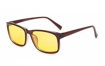 Unisex Blu-ray glasses with vintage plastic frame, PC lenses, reed colour, UV400 protection