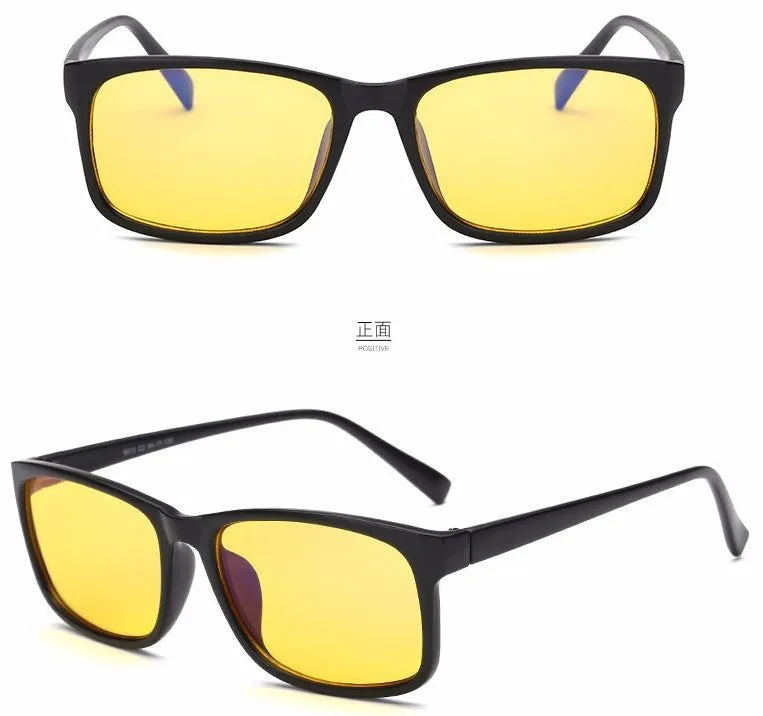 Unisex Blu-ray glasses with vintage plastic frame, PC lenses, reed colour, UV400 protection