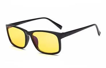 Unisex Blu-ray glasses with vintage plastic frame, PC lenses, reed colour, UV400 protection