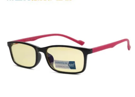 Unisex Blu-ray glasses with vintage plastic frame, PC lenses, reed colour, UV400 protection