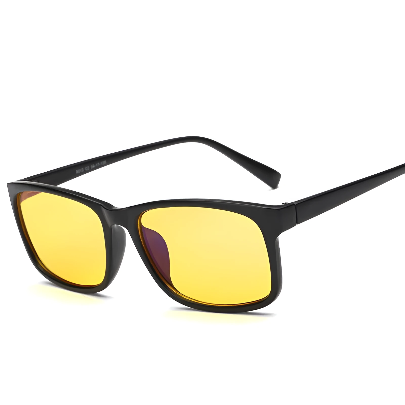 Unisex Blu-ray glasses with vintage plastic frame, PC lenses, reed colour, UV400 protection