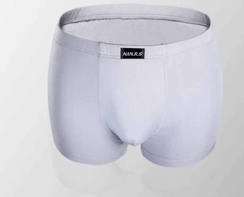 Men's mid-waist modal boxers in solid colours, available in red, black, blue, and more, sizes L to XXXL