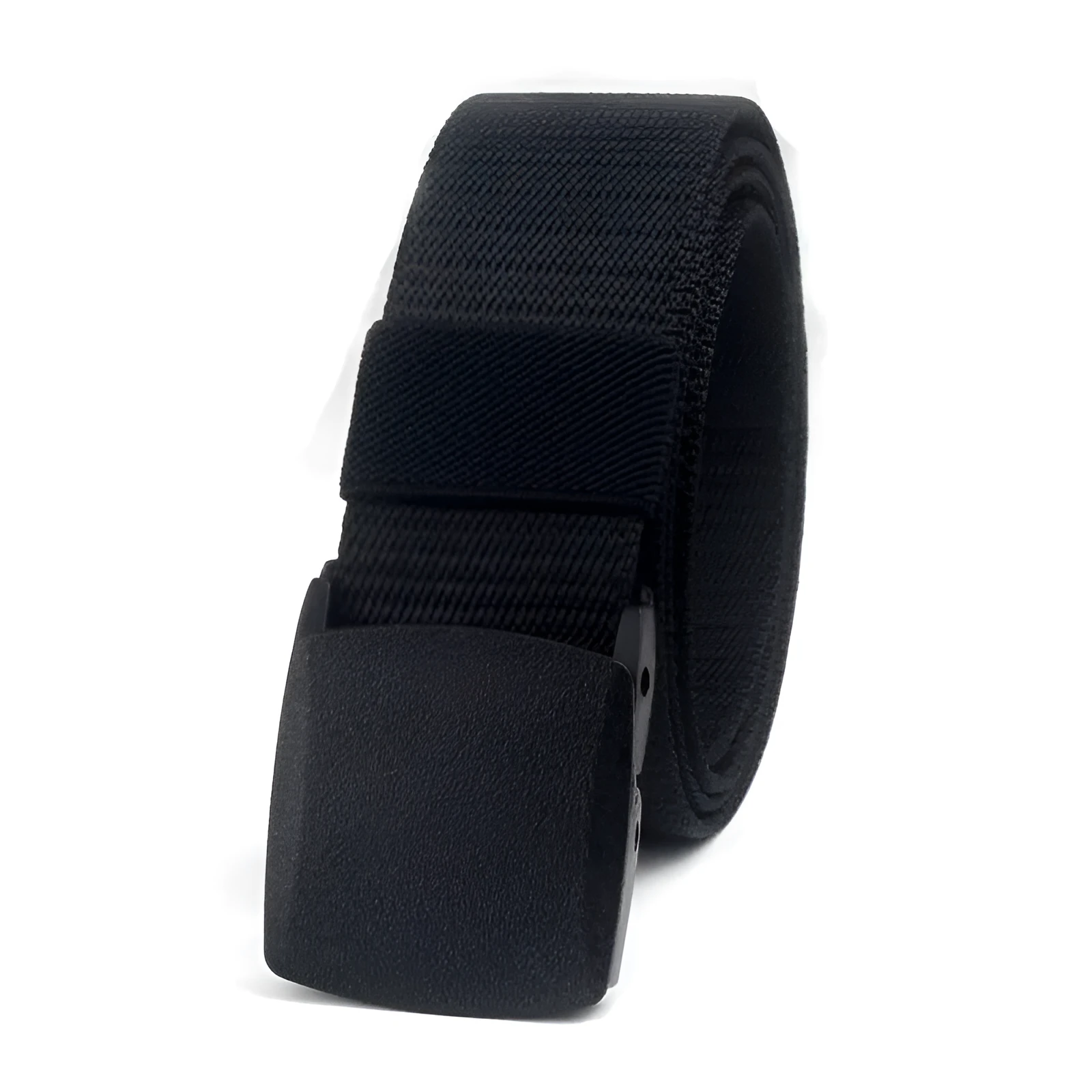 Military nylon adjustable belt 120cm with plastic oval buckle in green