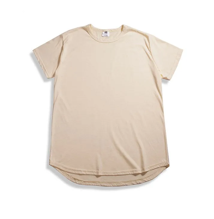 Men's oversized hip hop T-shirt in streetwear style, cotton blend, available in multiple colours
