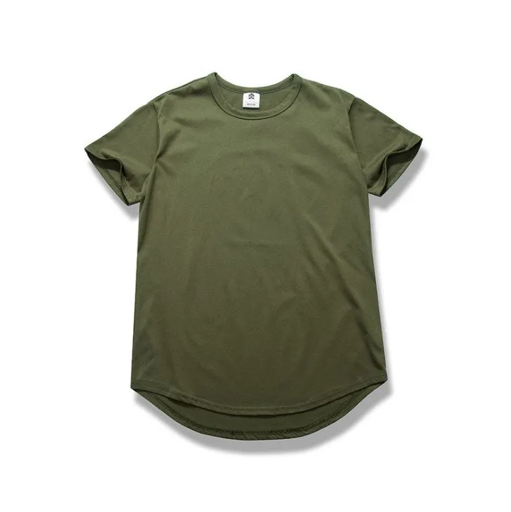 Men's oversized hip hop T-shirt in streetwear style, cotton blend, available in multiple colours