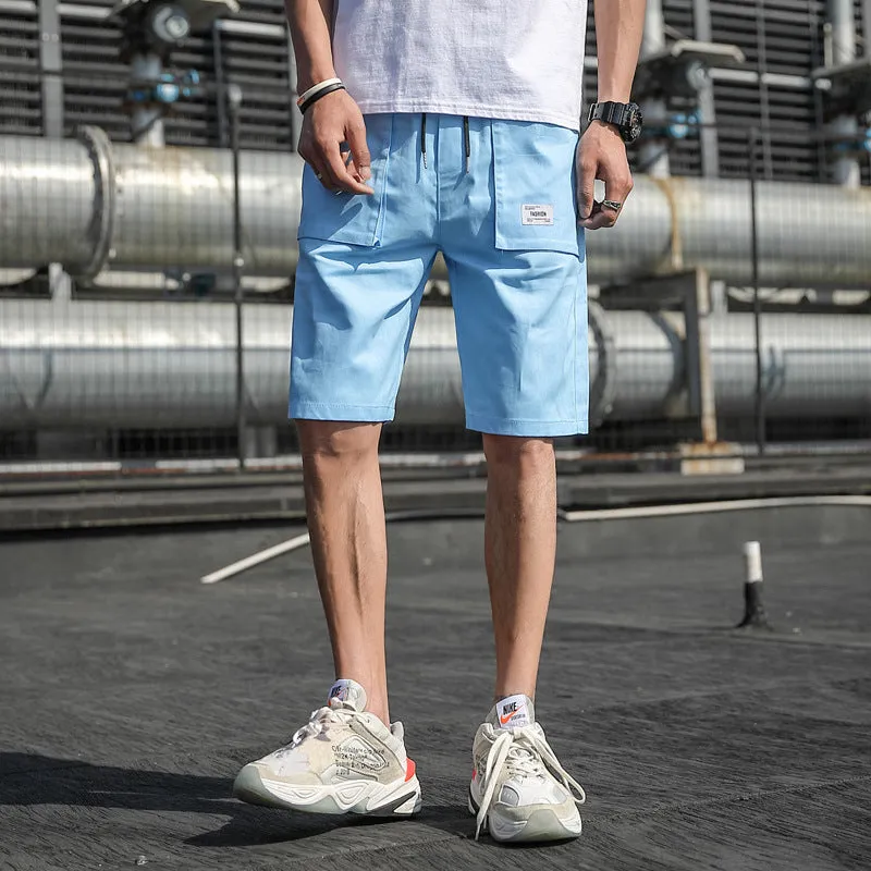 Casual loose tooling shorts for men in 97% cotton, available in multiple colours and sizes L to 7XL